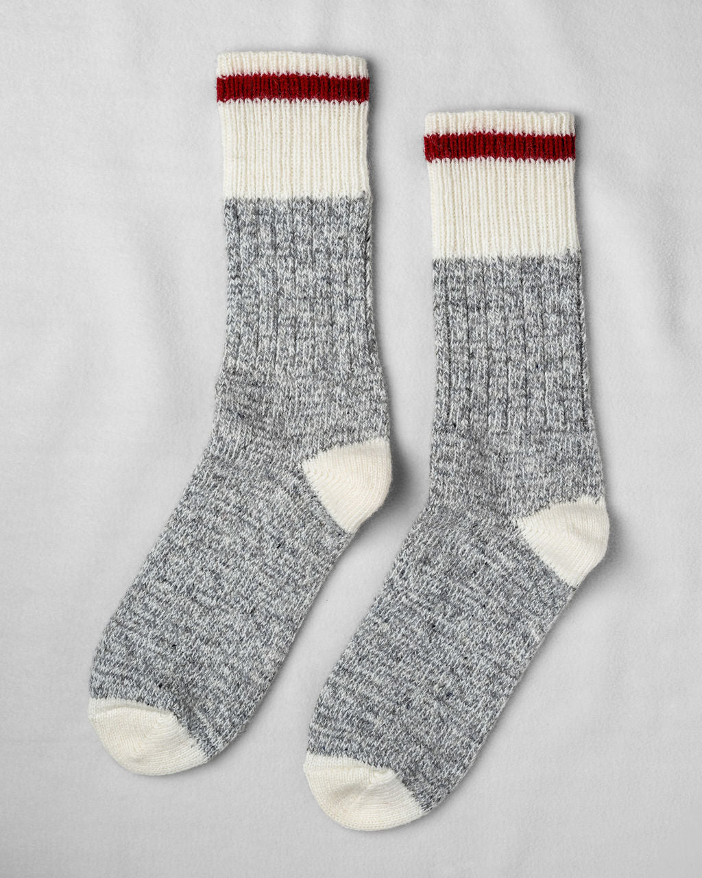 Wool Camp Socks in Crimson