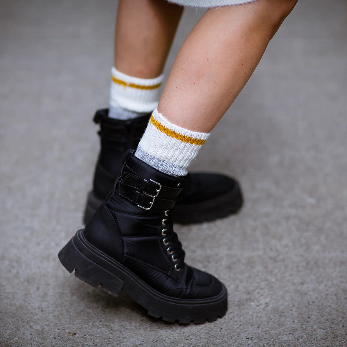 Wool Camp Socks in Harvest