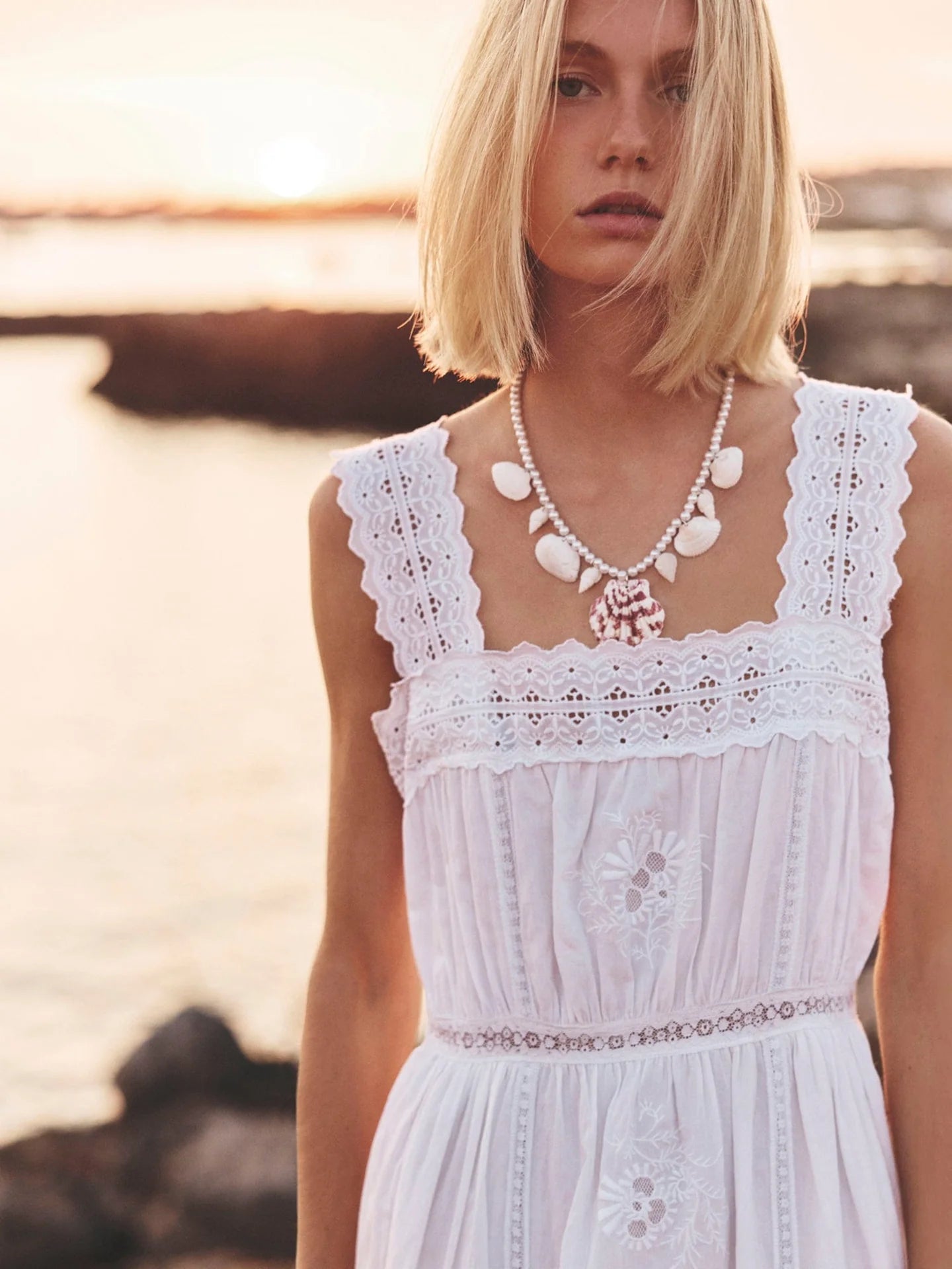 Anita Dress in White