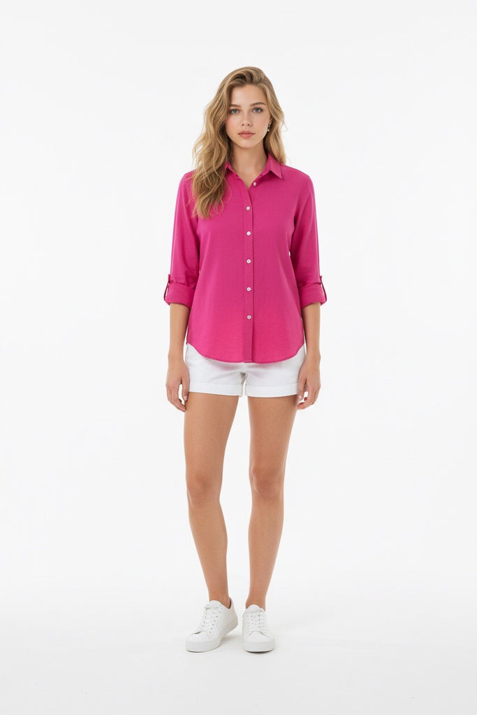 Xirena Beau Shirt in Pink Plum