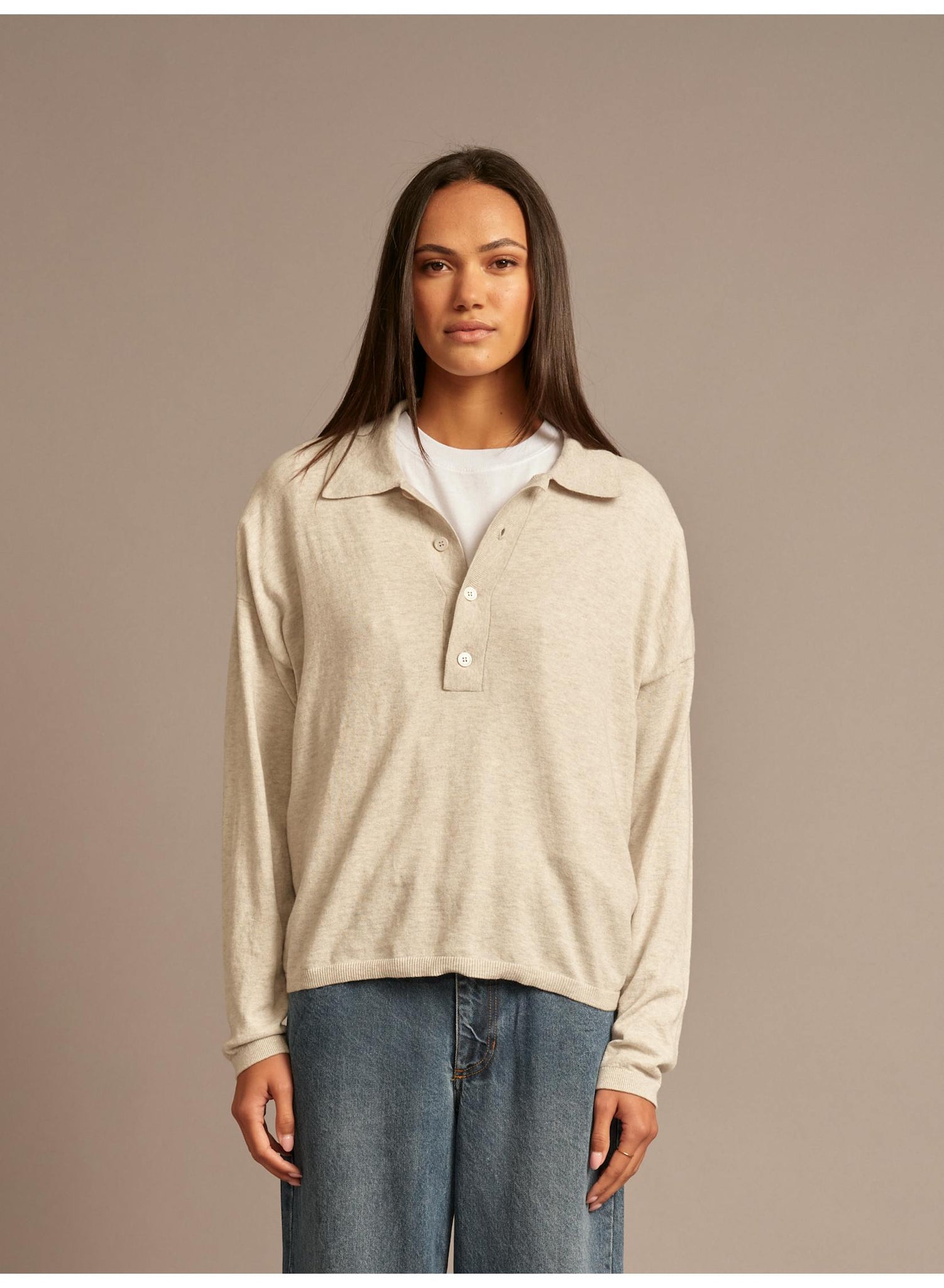 Collin Sweater in Silver Smoke