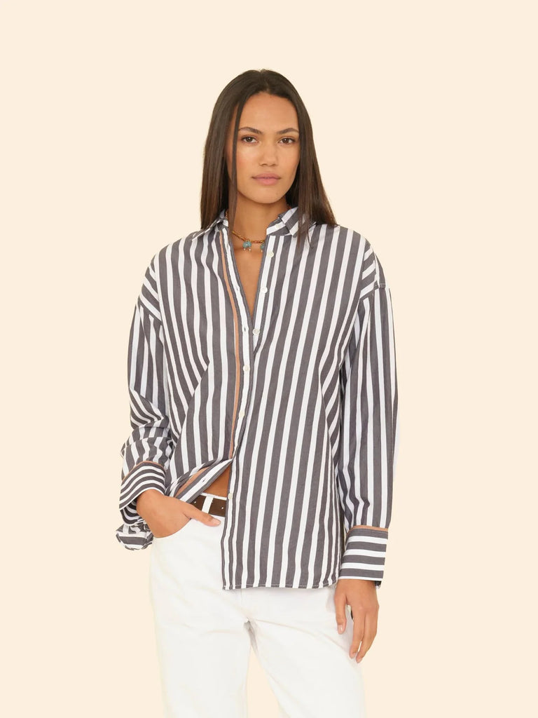 Gillian Shirt in Ink Stripe