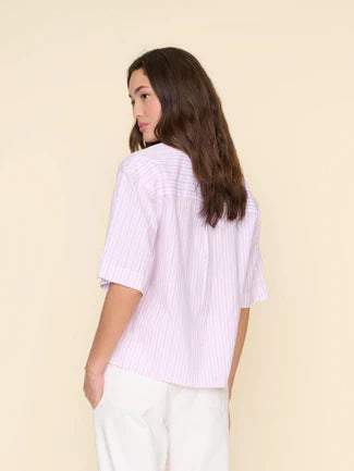 Gracie Shirt in Lilac Stripe