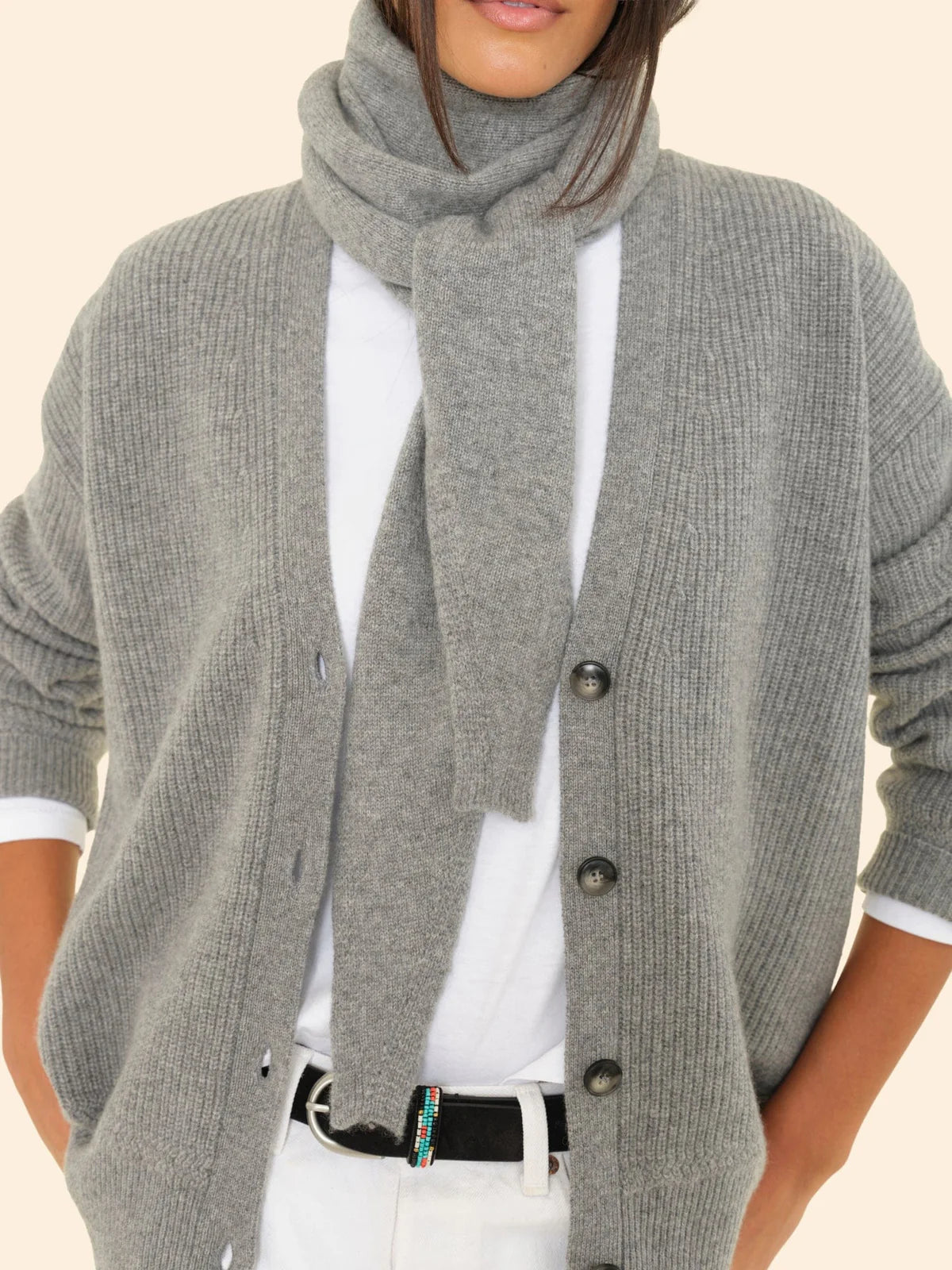 Le Petit Scarf in Flannel Grey Heather