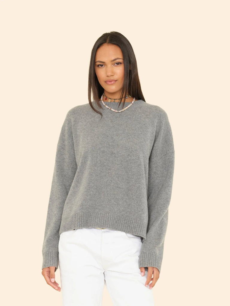 Lela Sweater in Flannel Heather Grey