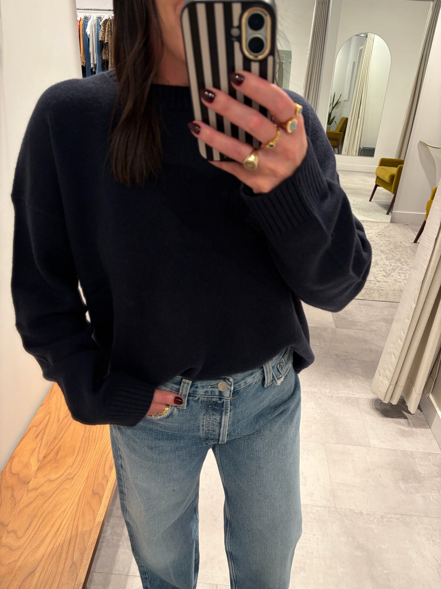 Lela Sweater in Midnight Blue