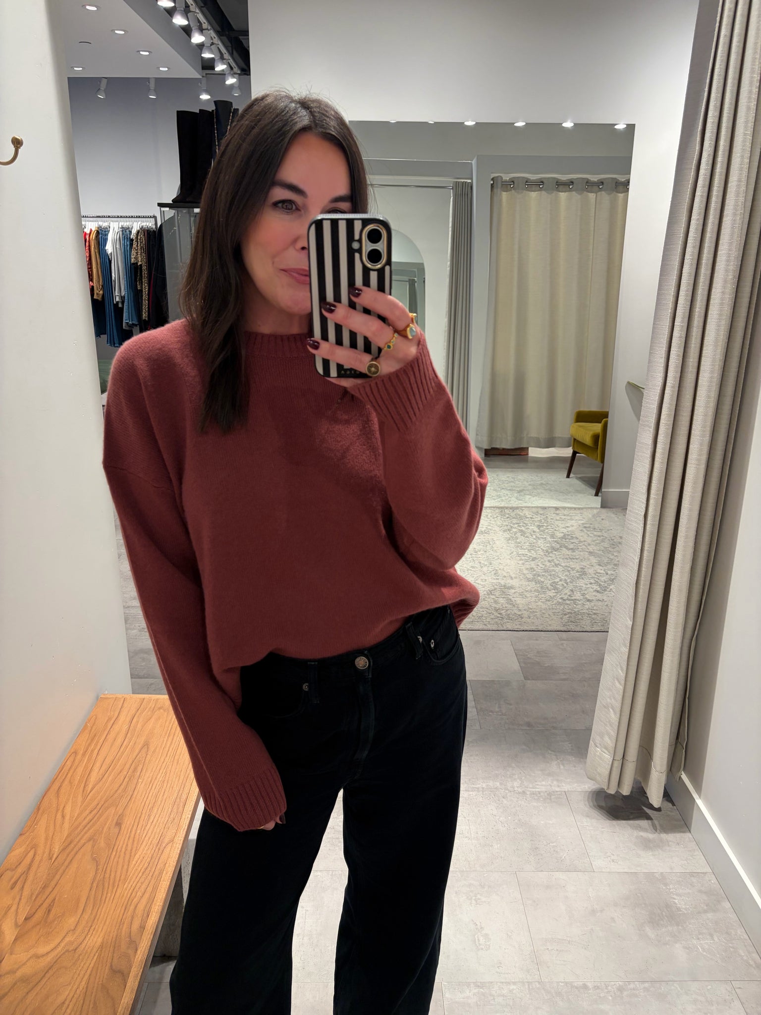 Lela Sweater in Rose Meadow