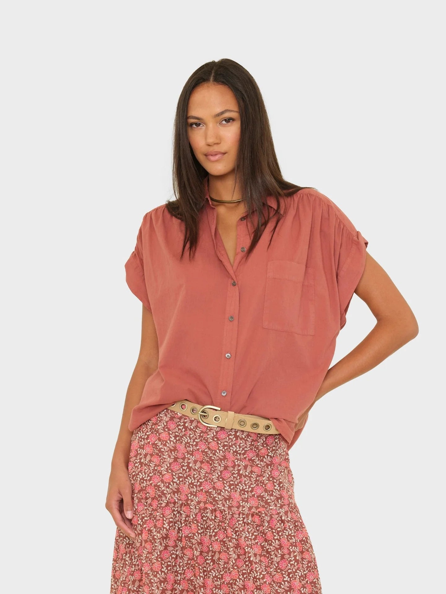Lexi Shirt in Cinnabar