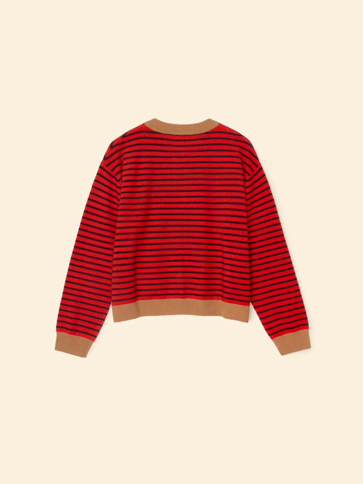 Lillian Cardigan in Red Stripe