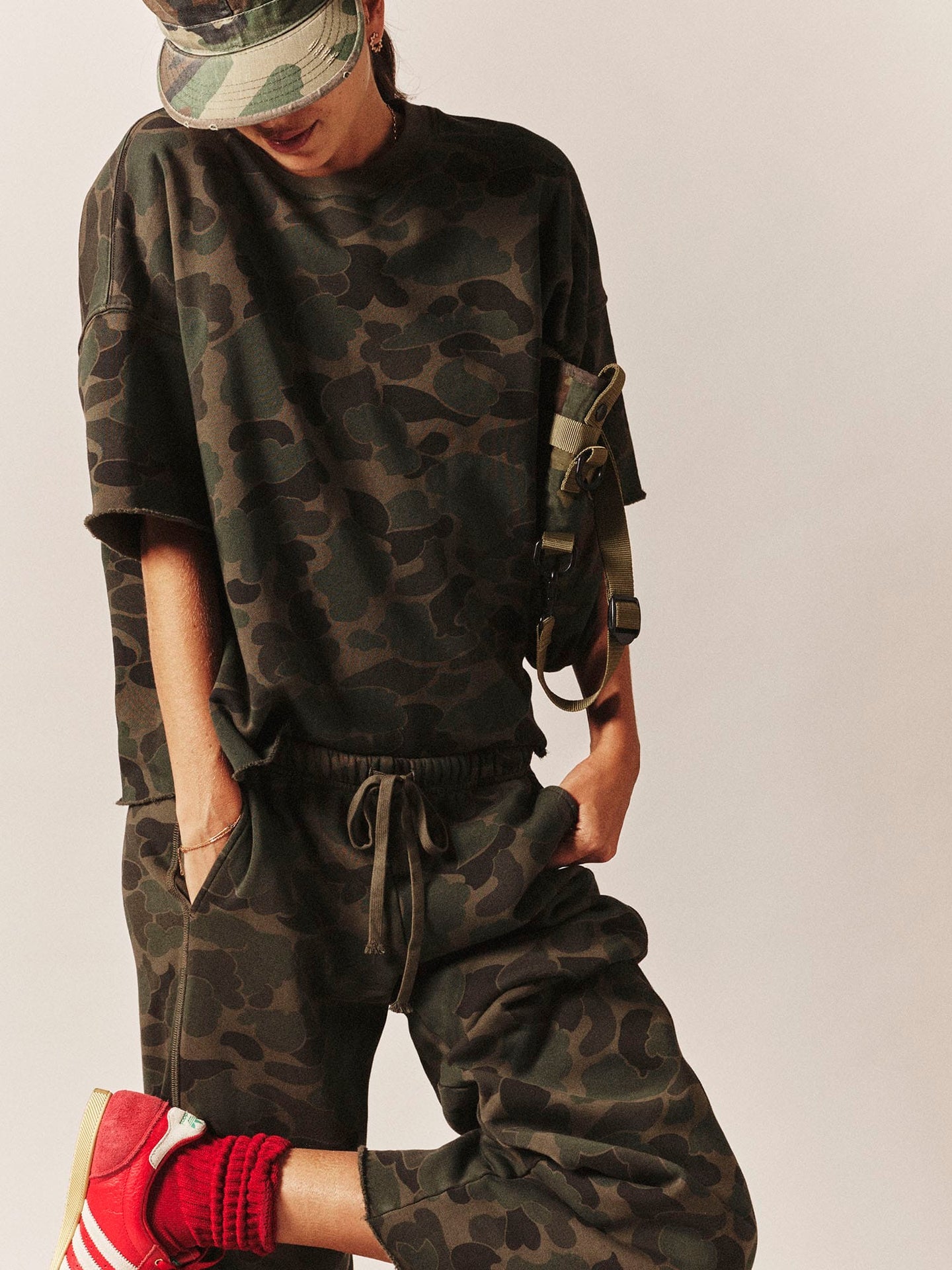 Renzo Sweatpant in Camo Sage