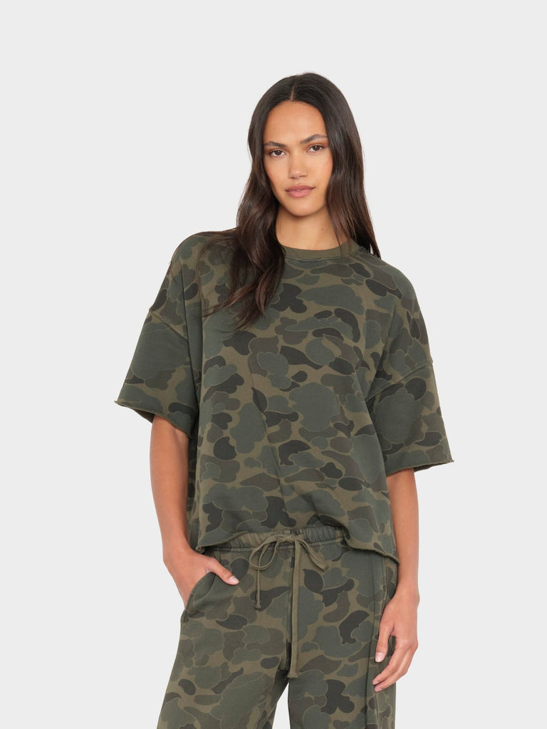 Romeo Tee in Camo Sage