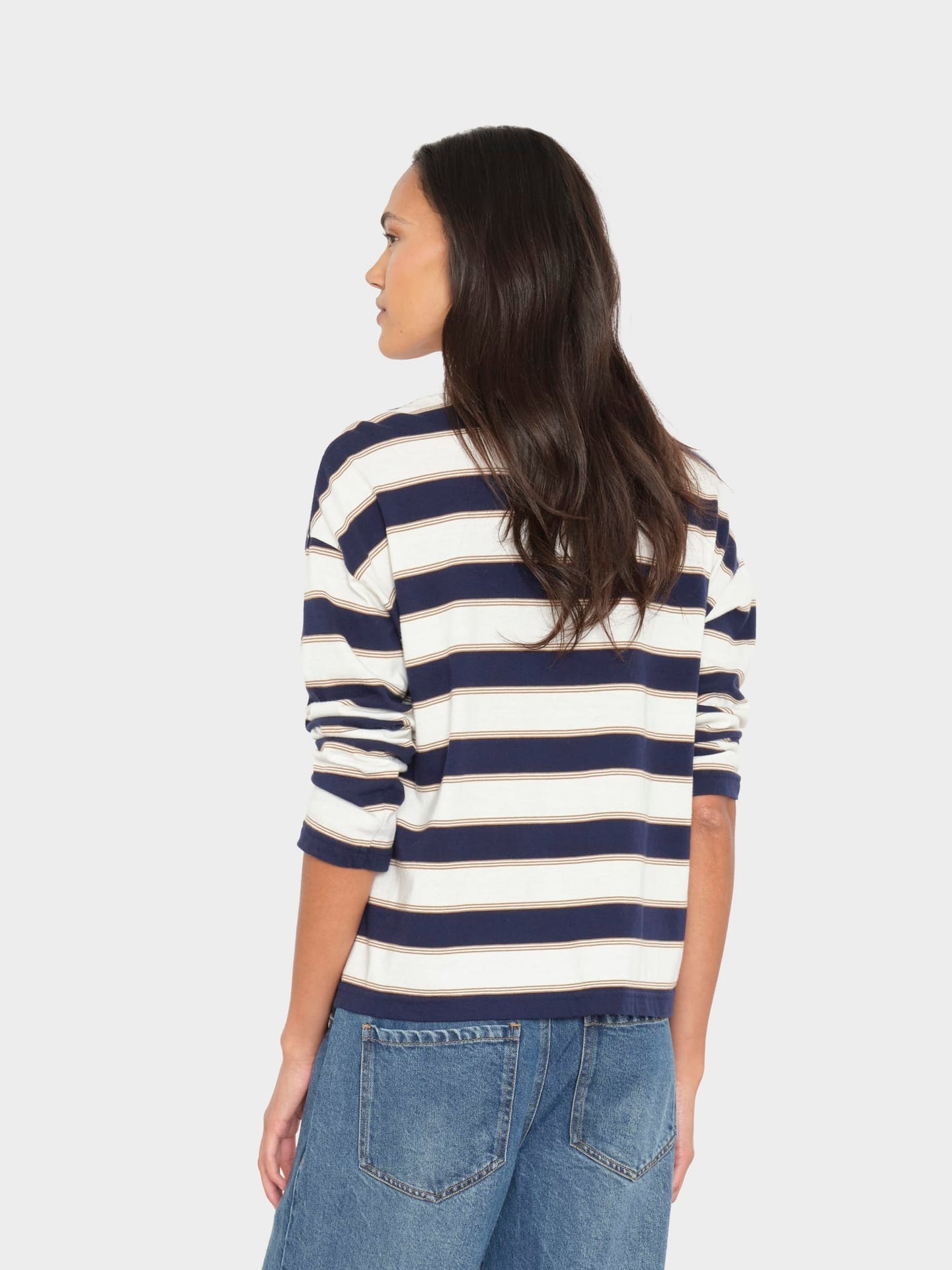 Troy Tee in Navy Crescent