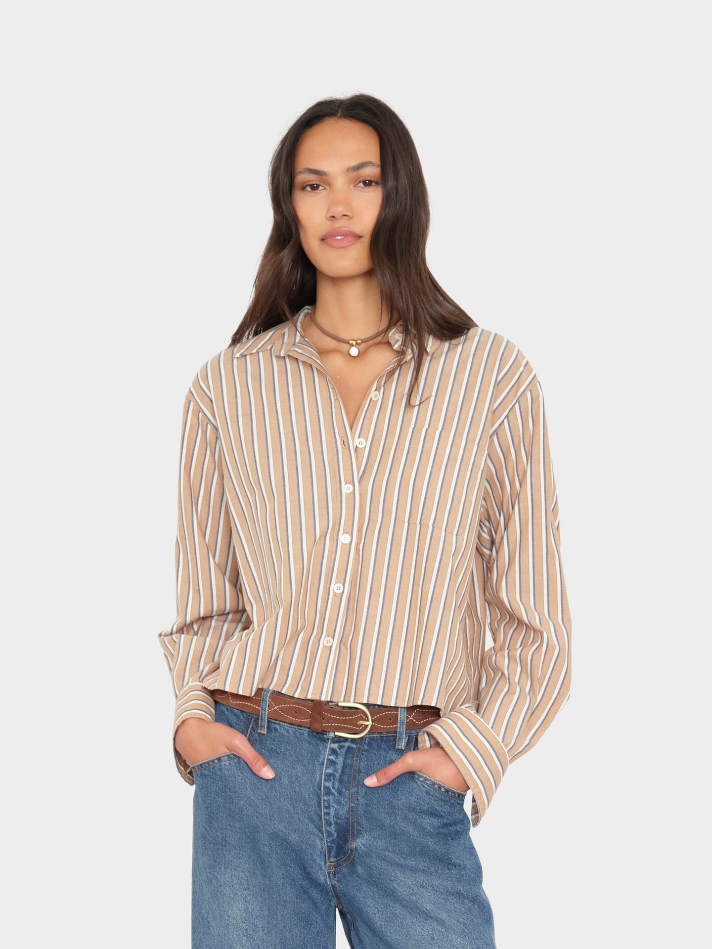 Wyler Shirt in Hickory Navy