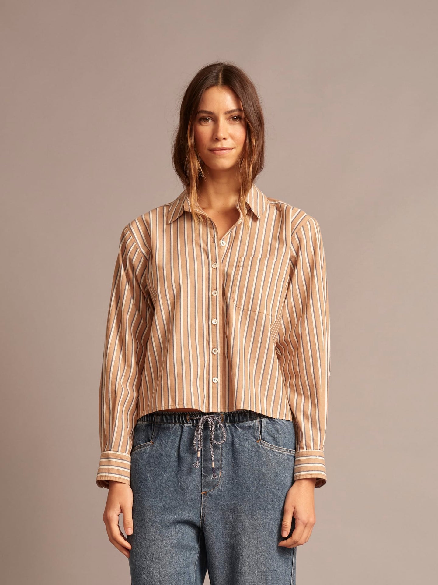 Wyler Shirt in Hickory Navy