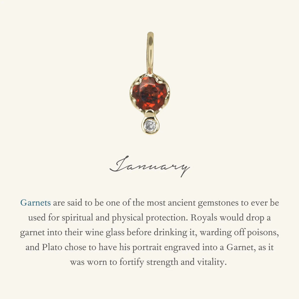 Garnet Birthstone Amulet | January