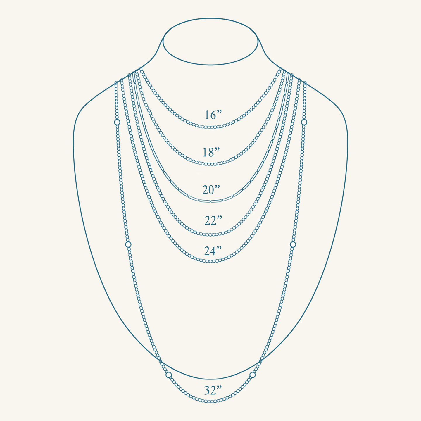 Moss Aqua Beaded Necklace - 20"