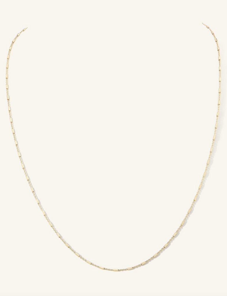 Octagon Tube Chain Necklace | 18"