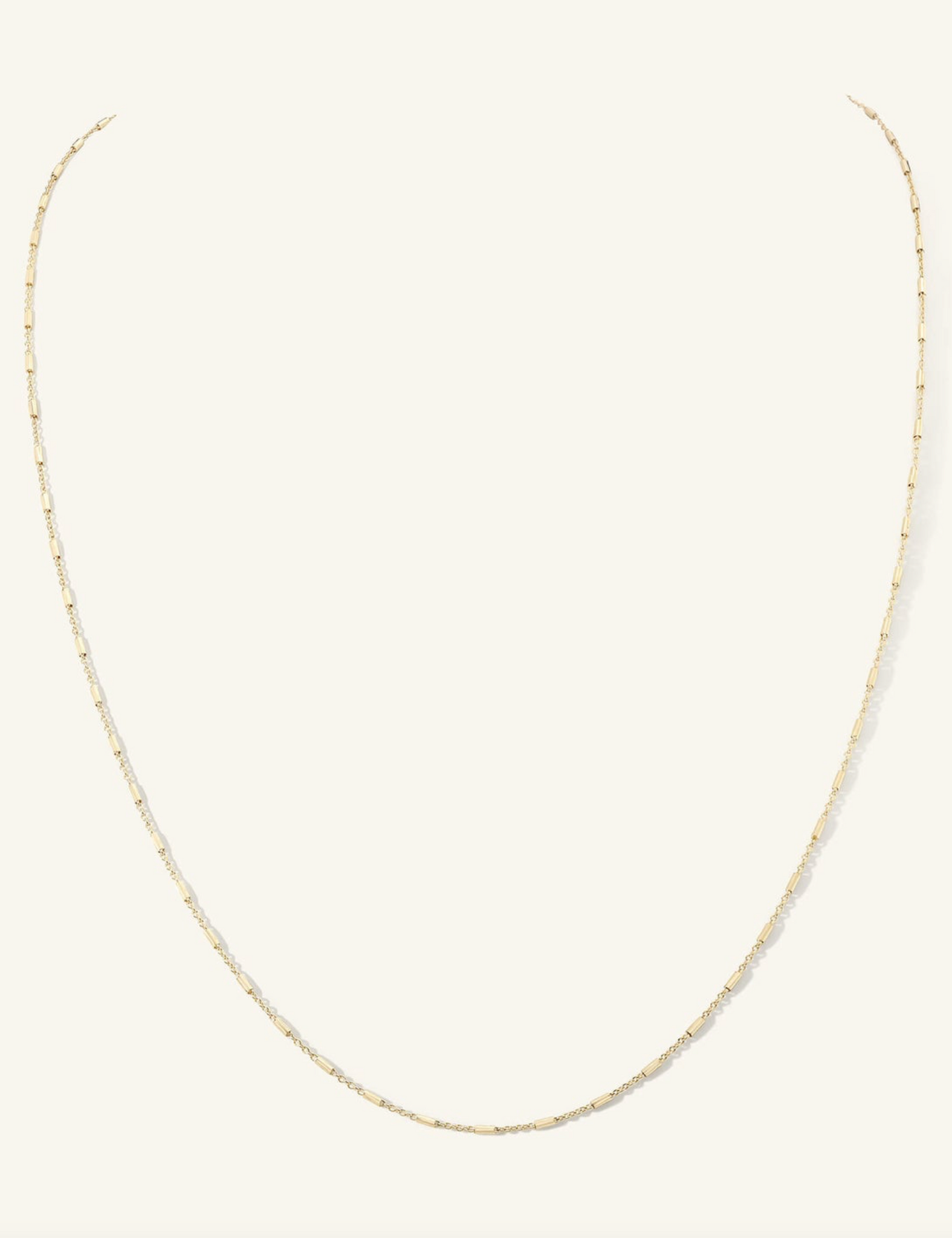 Octagon Tube Chain Necklace | 18"