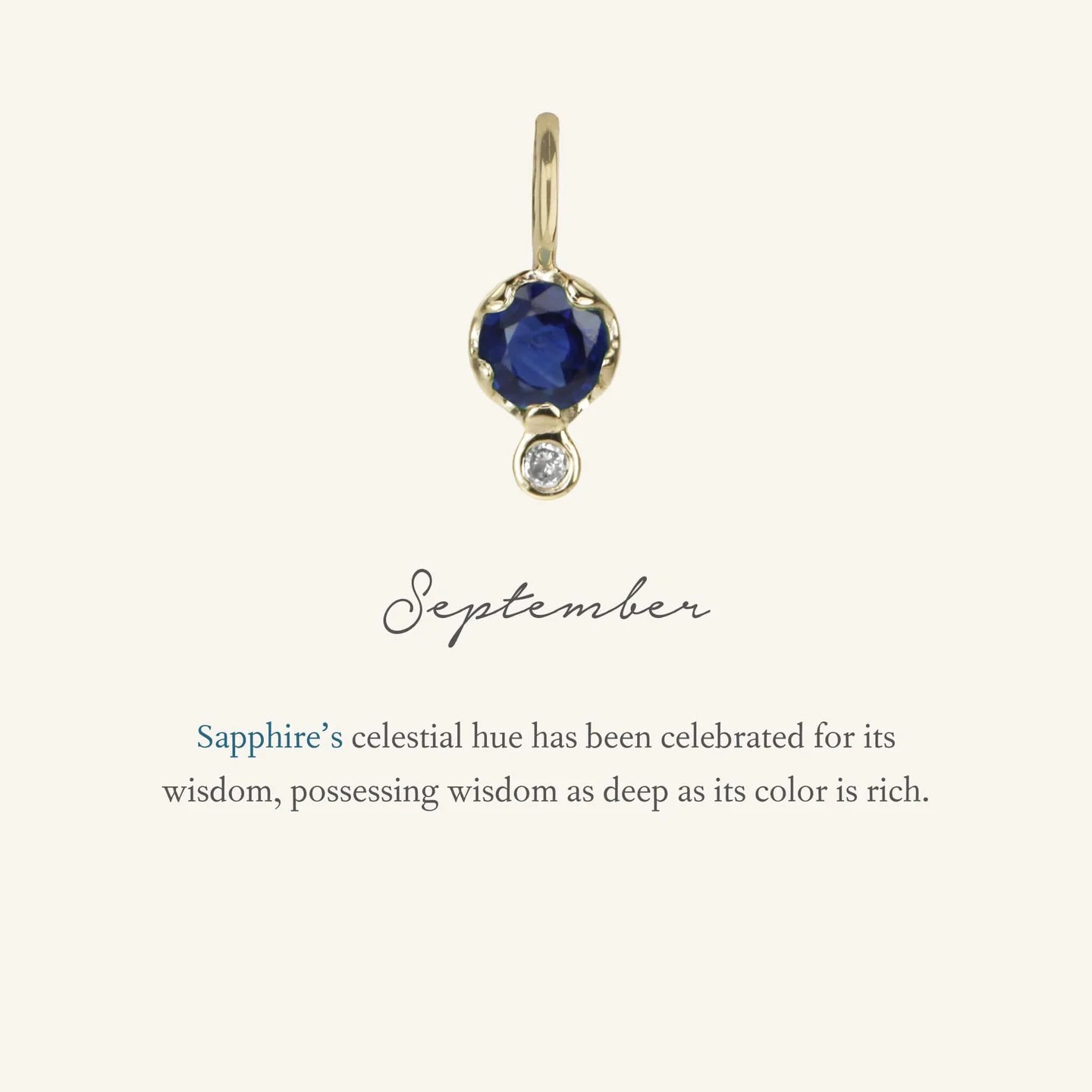 Sapphire Birthstone Amulet | September