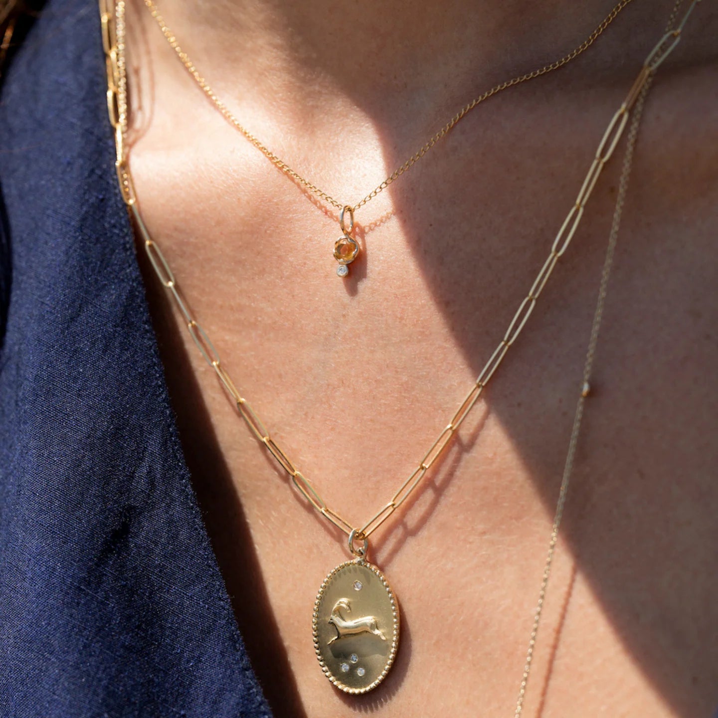 Sapphire Birthstone Amulet | September