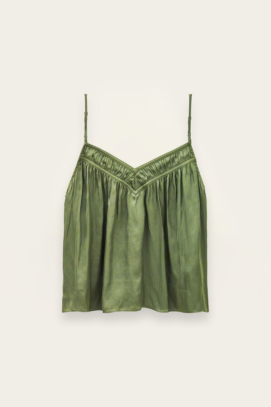 Clovis Cami Top. Kaki