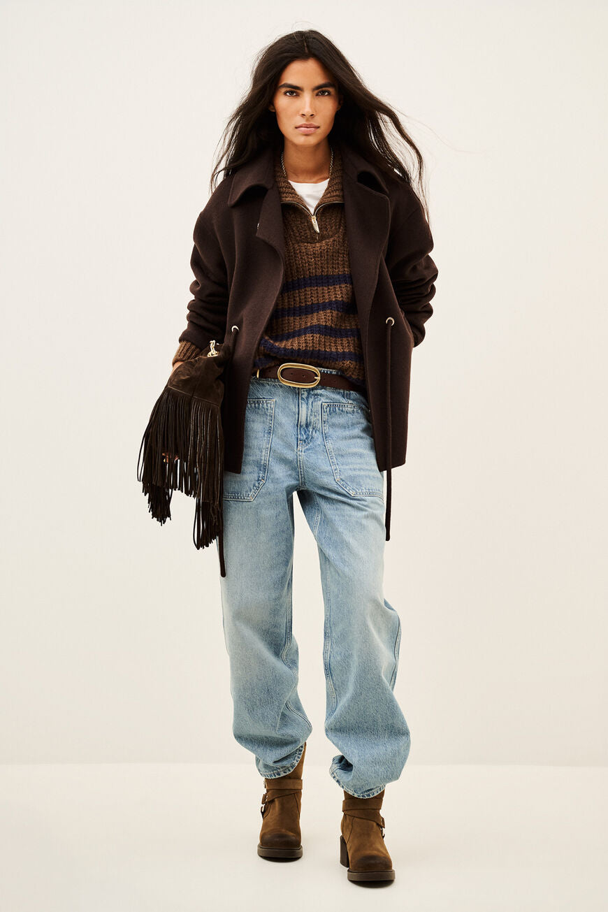 Kam Coat. Chocolate