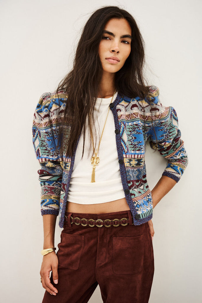 Maja Knit Cardigan. Multico