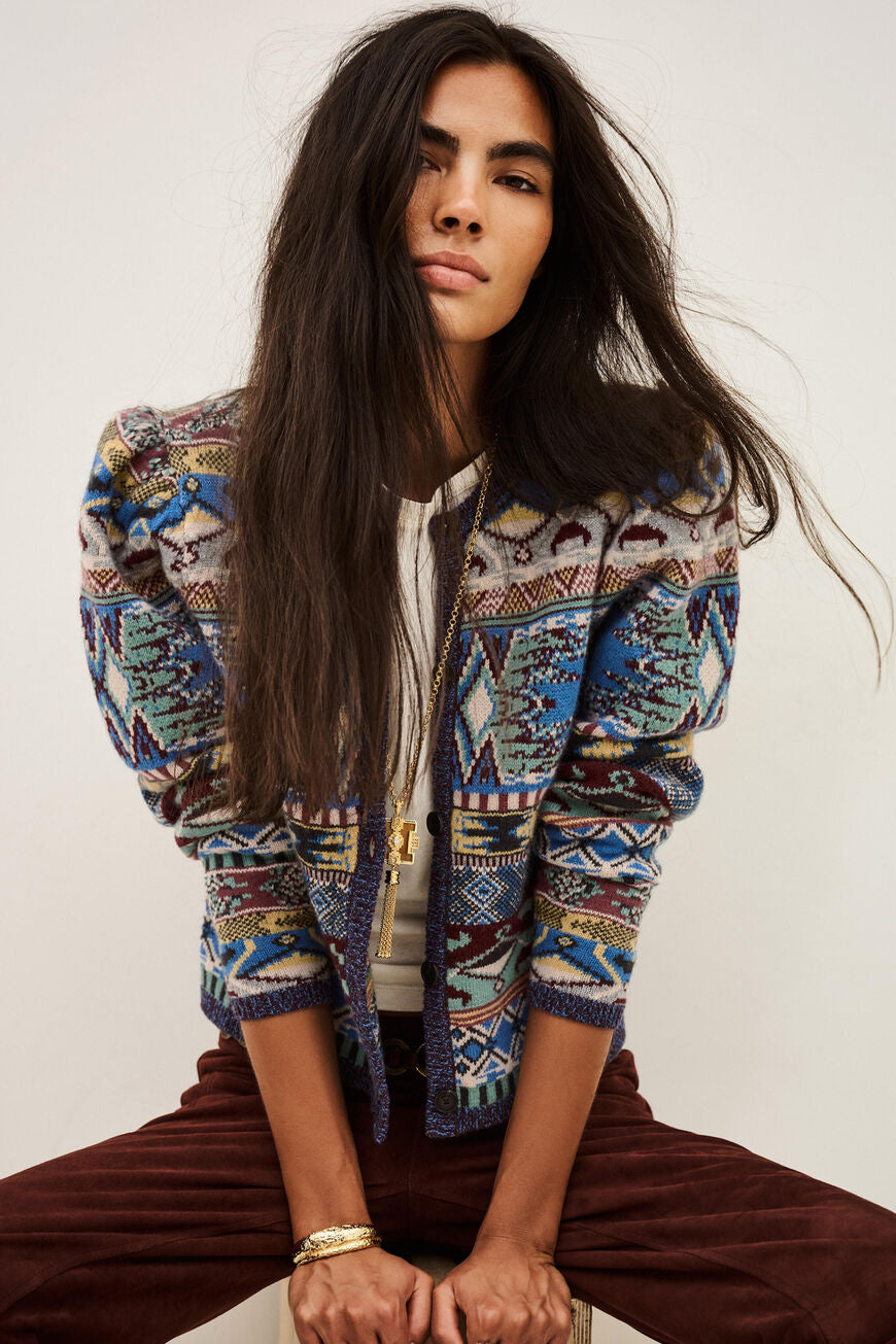 Maja Knit Cardigan. Multico
