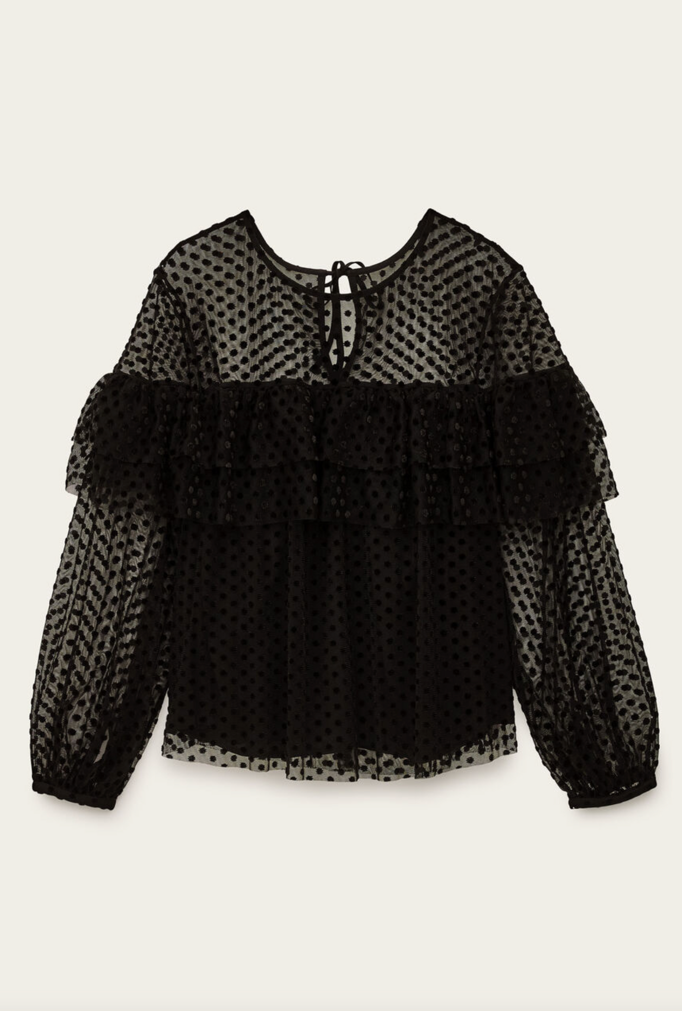Raff Blouse. Noir