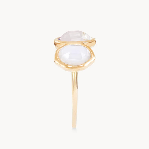 air element mood ring in 14k solid gold
