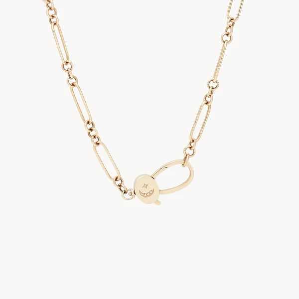 cosmic love necklace in 10k solid gold