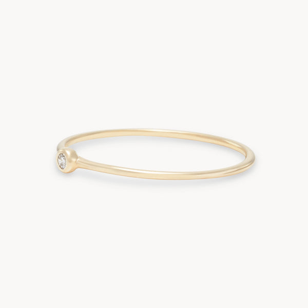 family april birthstone stacking ring in 10k solid gold