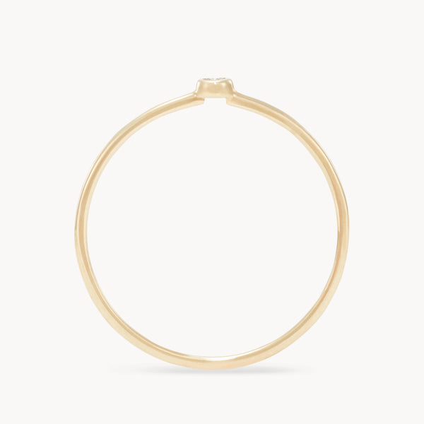 family april birthstone stacking ring in 10k solid gold