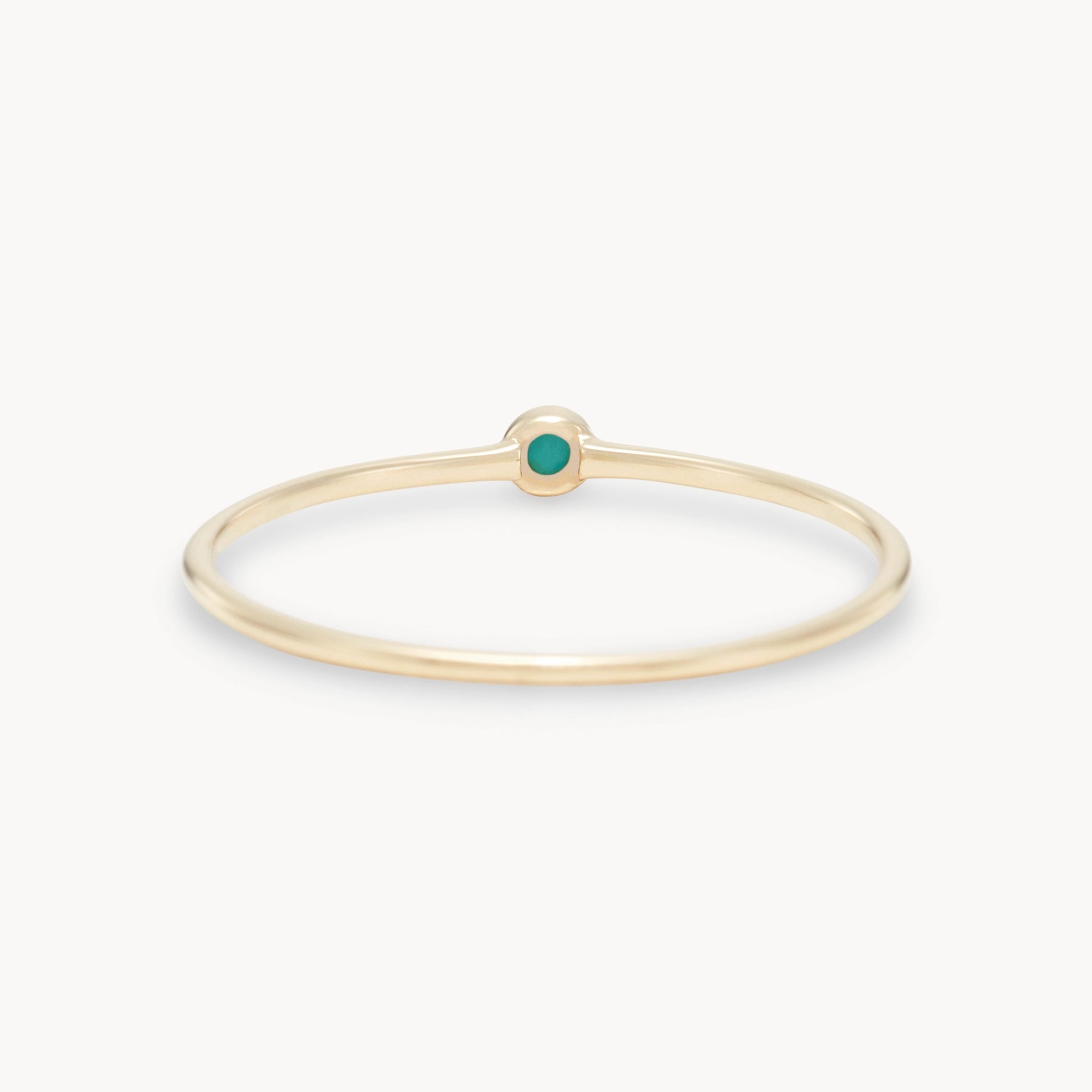 family december birthstone stacking ring in 10k solid gold