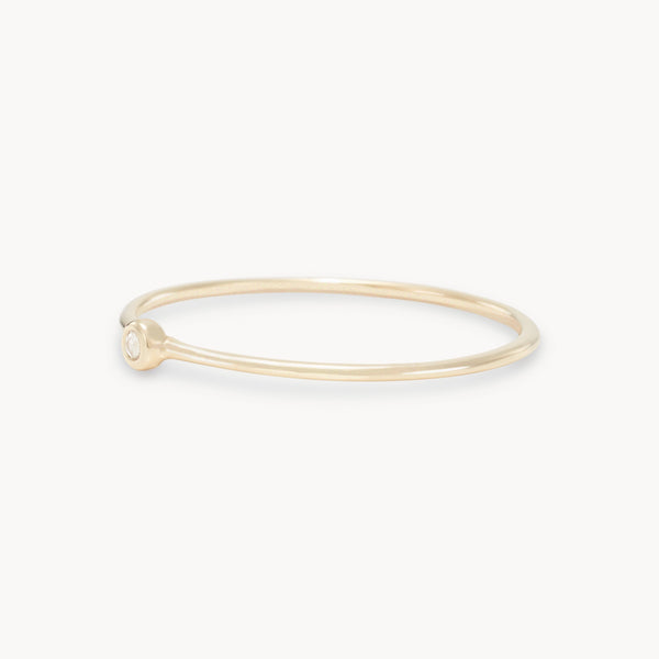 family june birthstone stacking ring in 10k solid gold