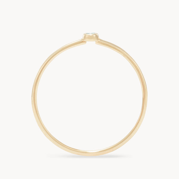 family march birthstone stacking ring in 10k solid gold