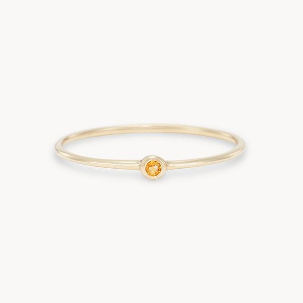 family november birthstone stacking ring in 10k solid gold