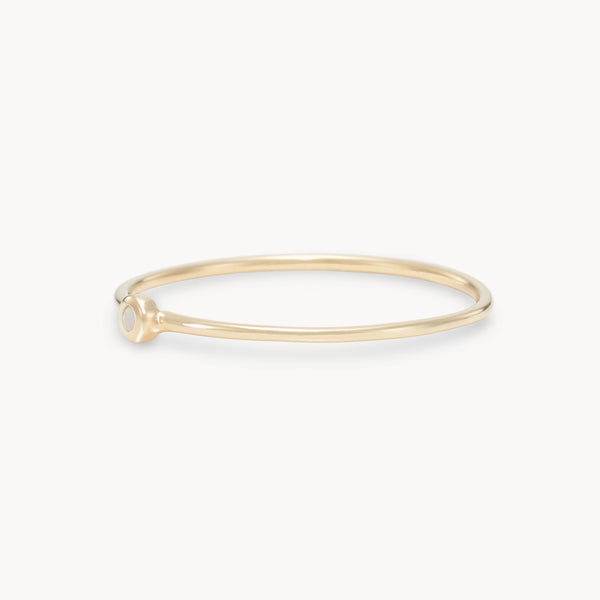 family october birthstone stacking ring in 10k solid gold