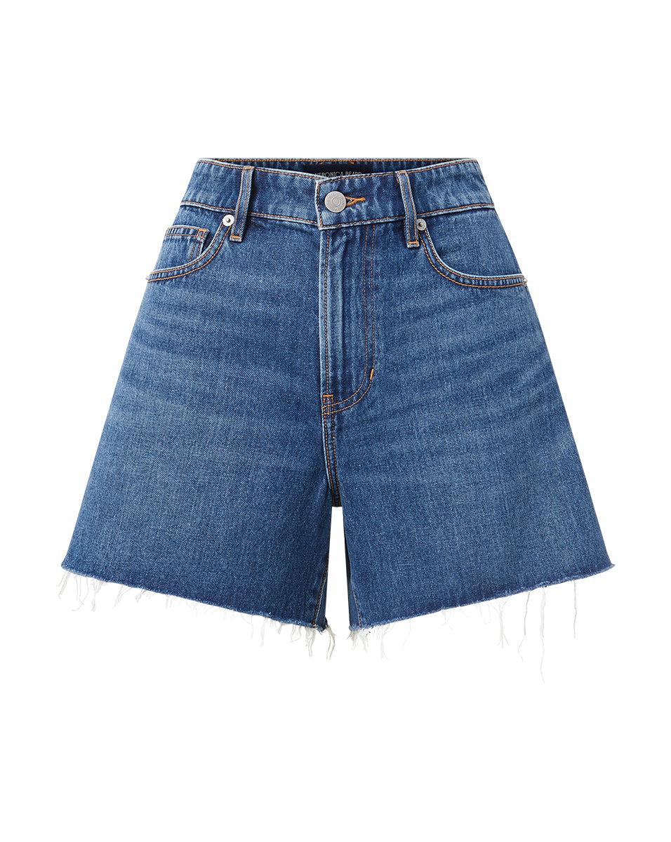 Ellis Denim Short in Stoned Bright Blue