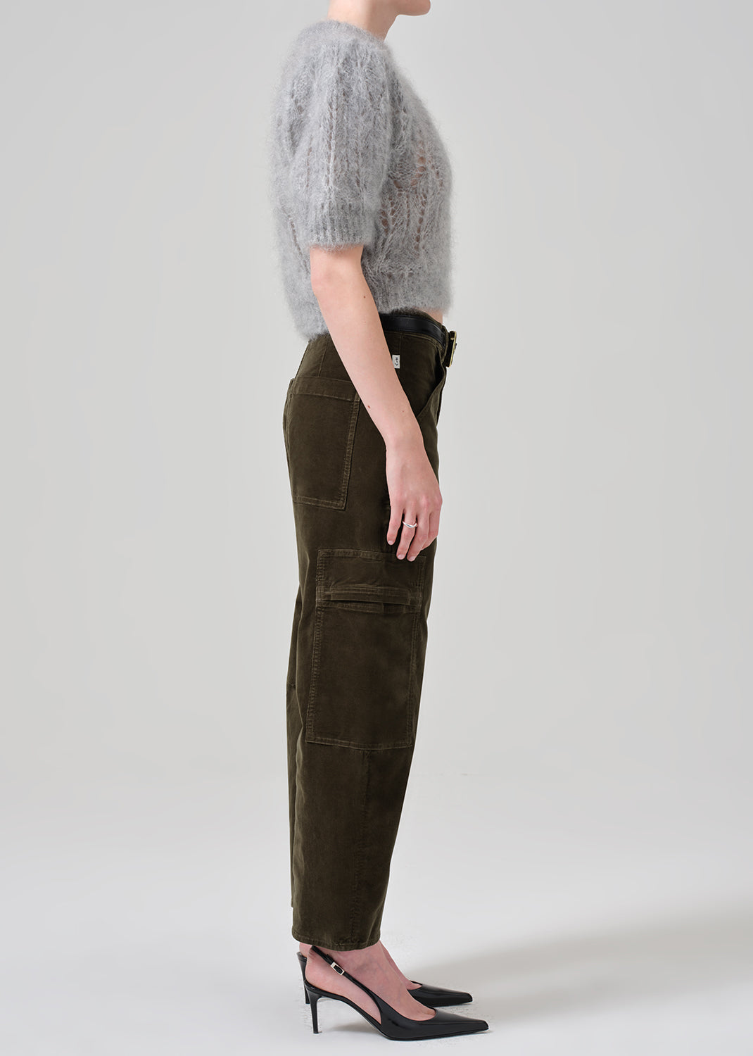 Marcelle Low Slung Easy Cargo Corduroy in Costes