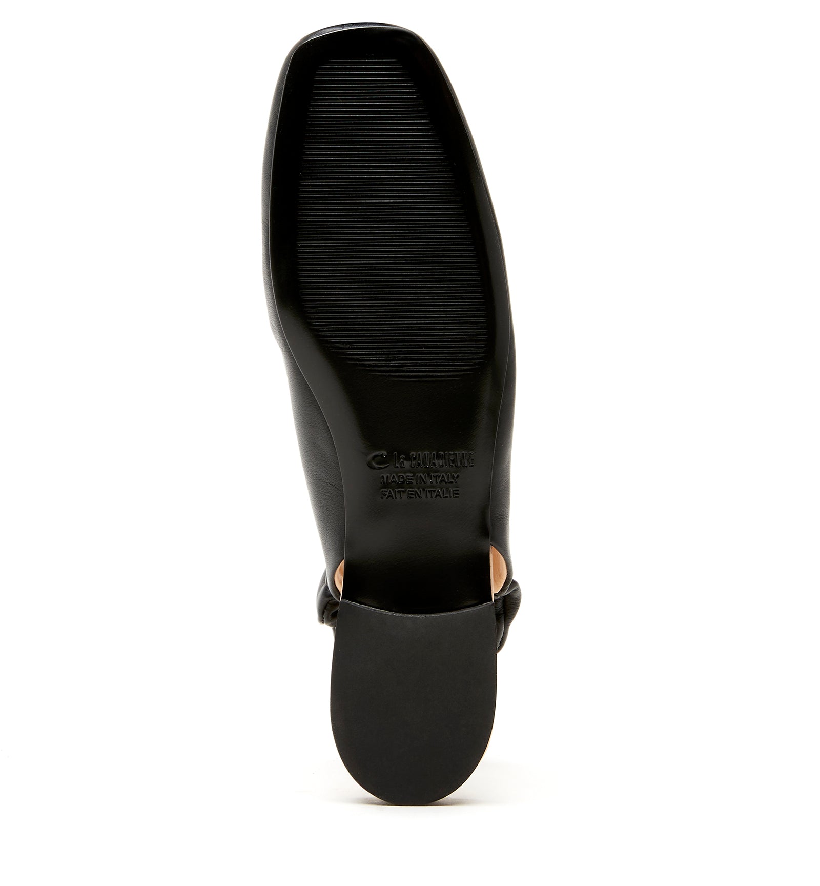 Glenn Leather Slingback Flat in Black