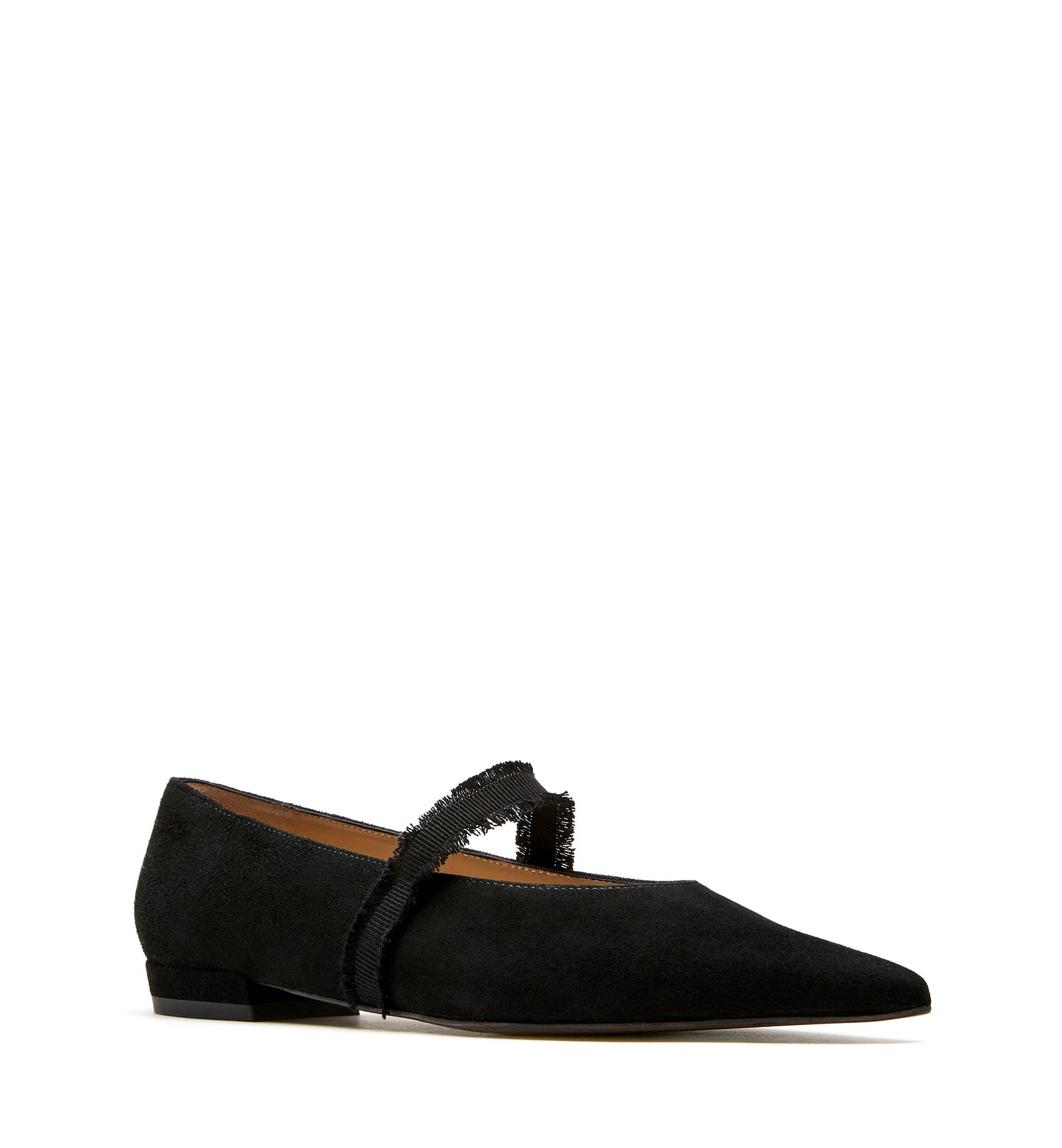 Journey Suede Flat in Black