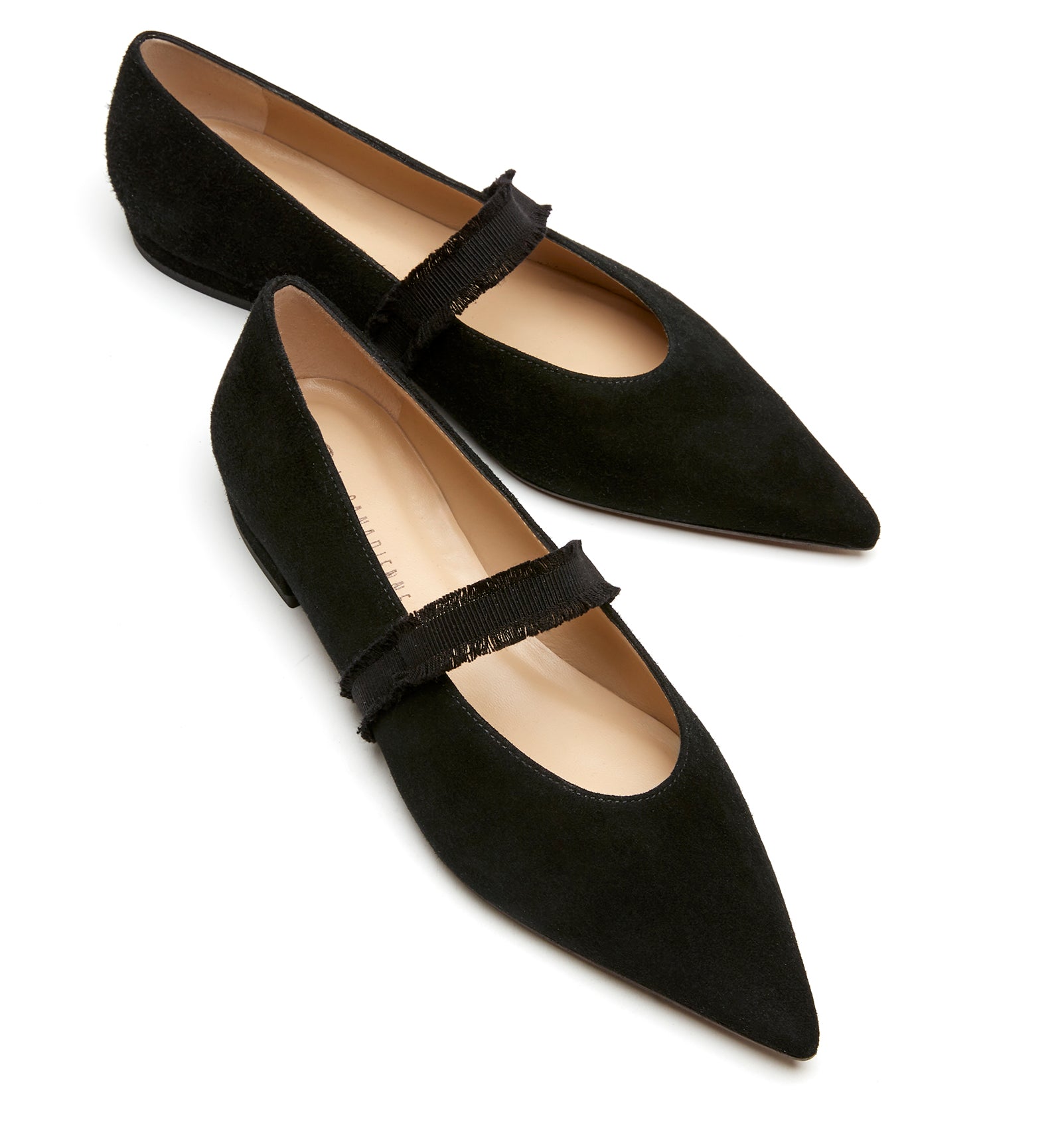 Journey Suede Flat in Black