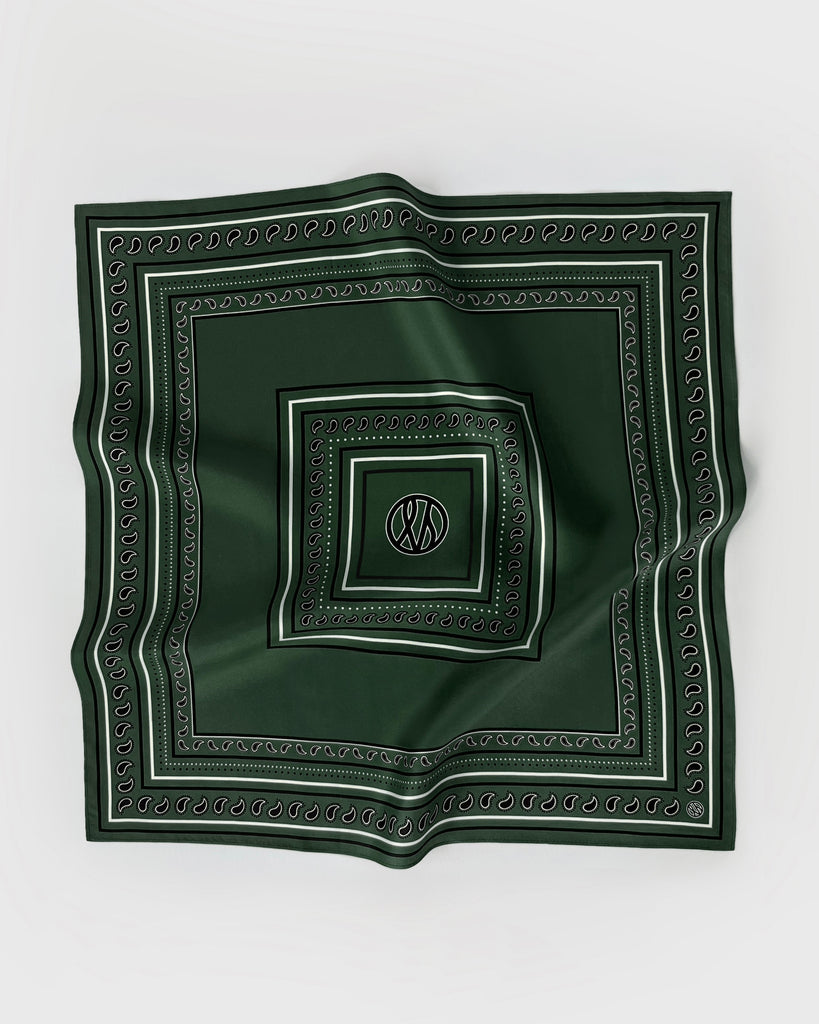PAISLEY SCARF | GREEN | 50 CM 50 CM 50 CM