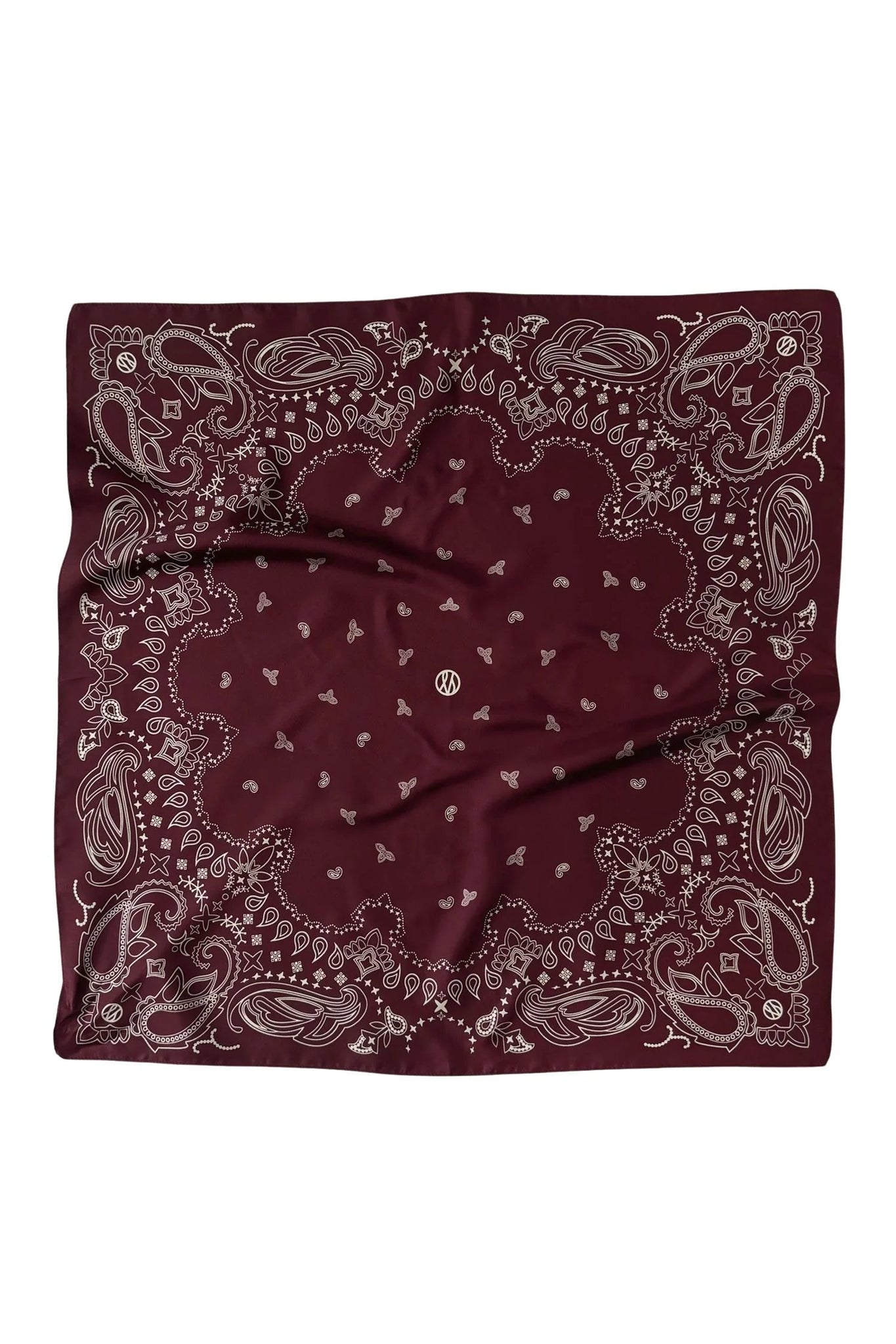 PAISLEY SCARF | WINE RED | 65 CM