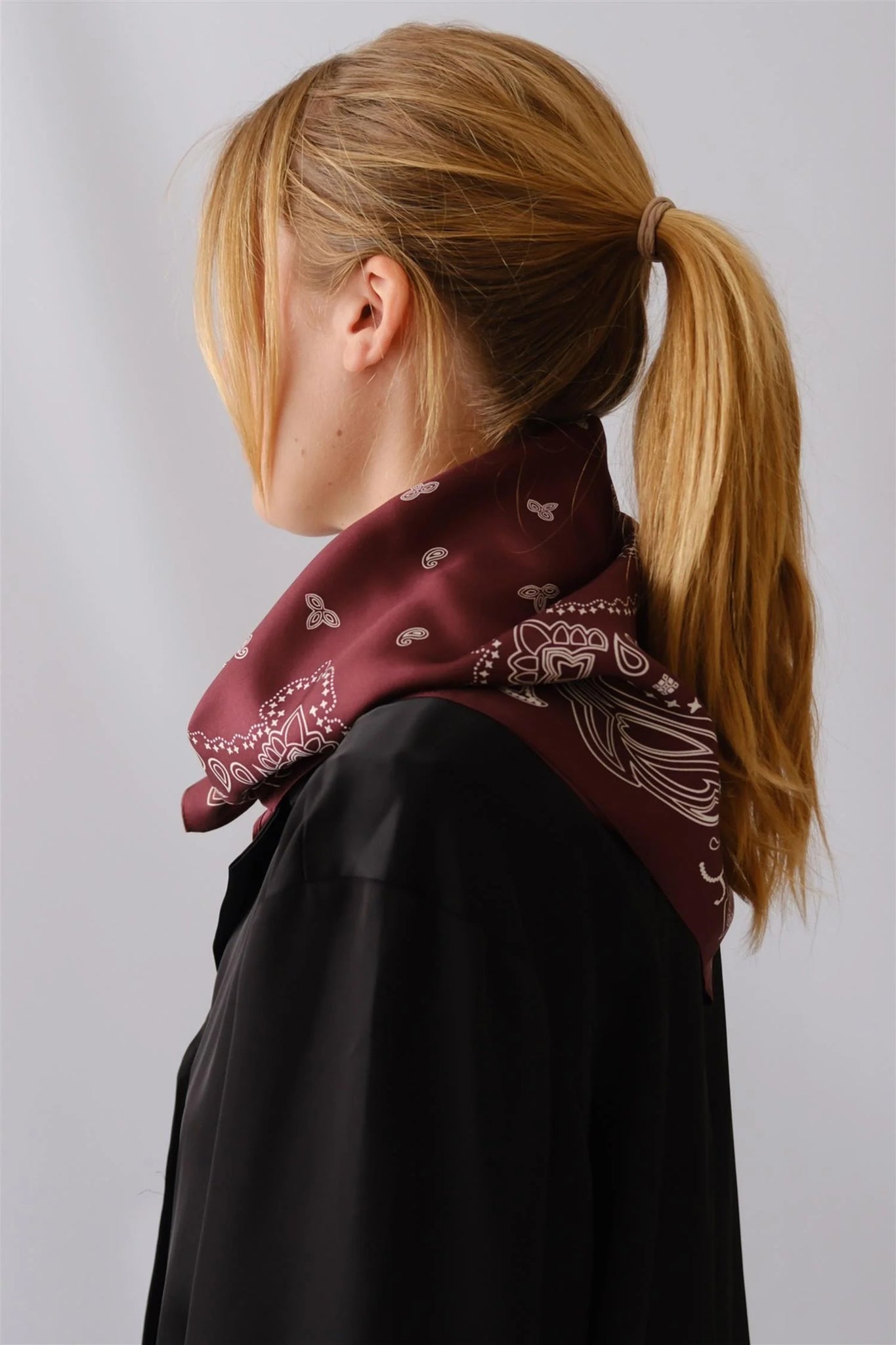PAISLEY SCARF | MOCHA MOUSSE | 65 CM