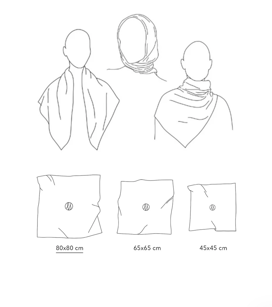 SQUARED SCARF | CAPPUCCINO & SAND | 80 CM