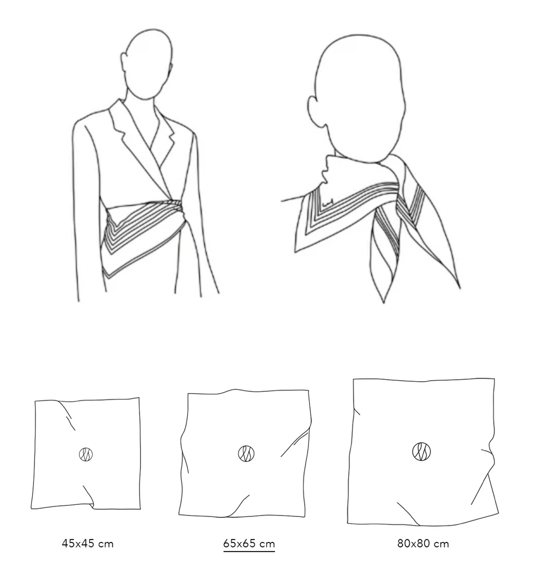 STRIPED SCARF | MOCHA MOUSSE & CREAM | 65 CM