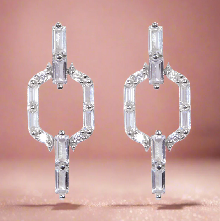 Liam Earrings in Silver