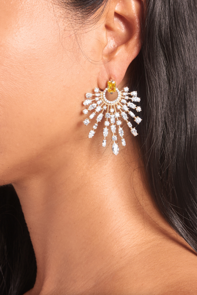 Holly Earrings in Gold